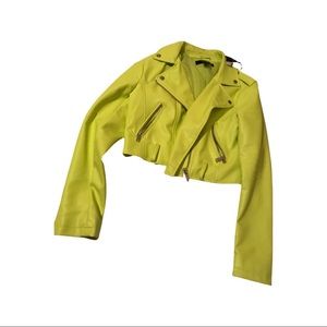 Lime green bomber jacket